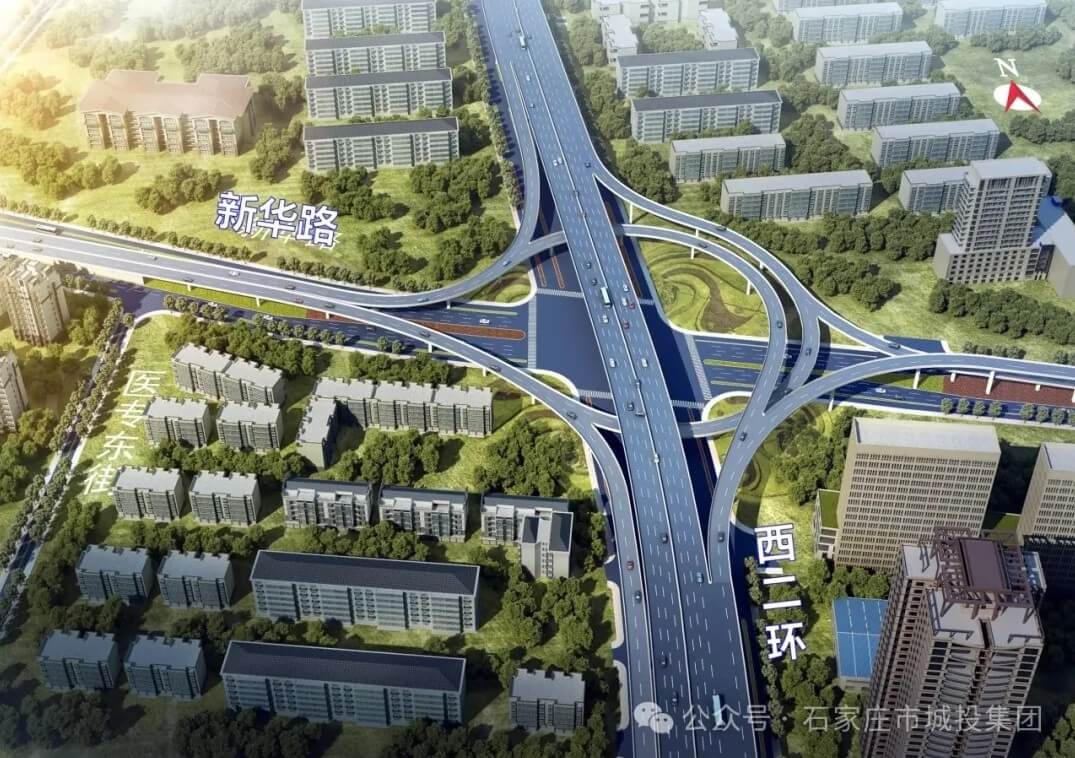城投集團新華路—西二環互通立交橋將于3月31日22時開放通車